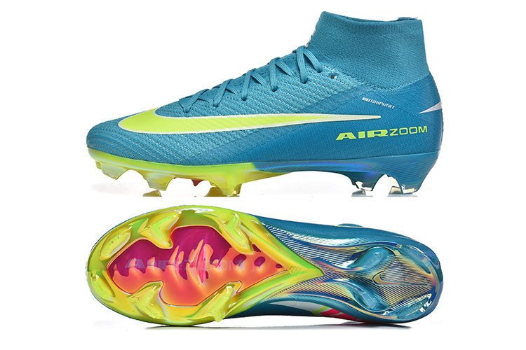 AIR ZOOM MERCURIAL SUPERFLY BLAU GELB HOCH