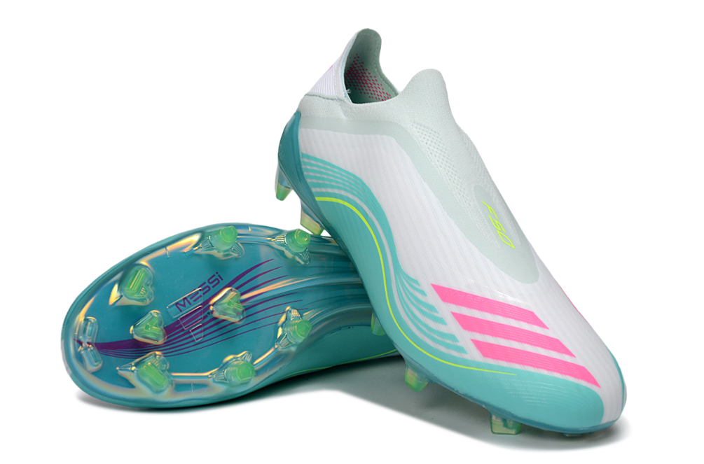 F50 TF MESSI LACELESS WEISS GRÜN
