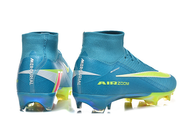 AIR ZOOM MERCURIAL SUPERFLY BLAU GELB HOCH